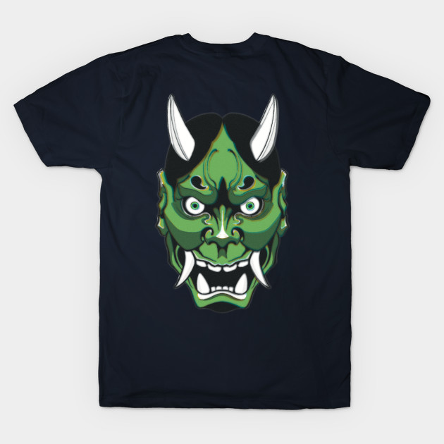 Green Hannya by Ink.amaral